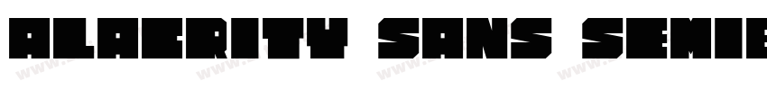 Alacrity Sans Semib字体转换